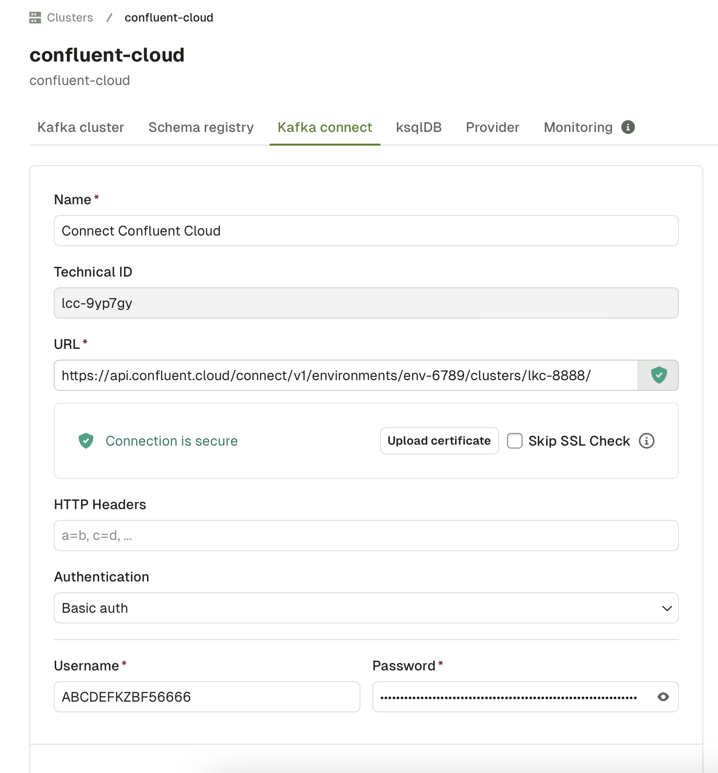 Configuration in Console